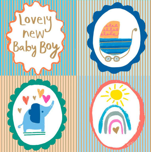 Picture of LOVELY NEW BABY BOY CARD